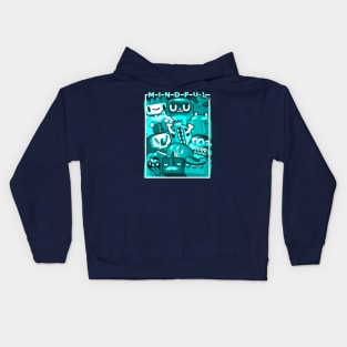 Cyan Doodle MINT MINT Kids Hoodie